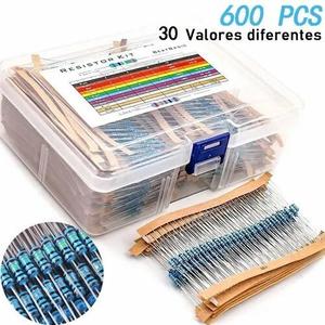 600 Resistencias 30 Valores 1% 1/4w En Caja Free Shipping Exclusive