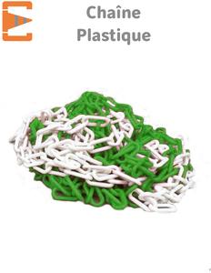 Chane Plastique de Signalisation Vert Blanc 25 mtres Perfect For Sale