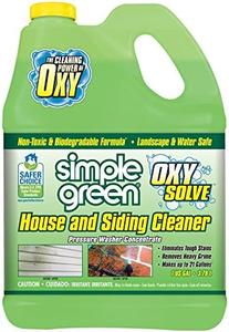Oxy Solve House and Siding Pressure Washer Cleaner - Removes Stains from Mold & Mildew on Vinyl, Aluminum, Wood, Brick, Stucco - Concentrate 1 Gal. Clearance Latest
