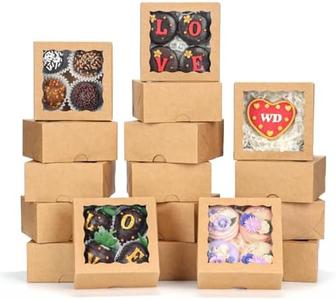 40 Pack Bakery Boxes 4x4x2 Inches Cookies Boxes Mini Bundt Cake Boxes Pie Boxes Cinnamon Roll Treat Boxes Chocolate Truffle Boxes Party Wedding Favor Outlet Online Shop