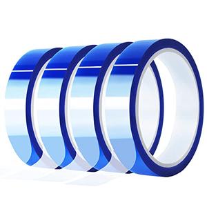 4 Rolls 20mm x33m(108ft) Blue Heat Tape High Temperature Heat Resistant Tape Heat Transfer Tape for Heat Sublimation Press Vinyl,No Residue Cheapest Cheap Online