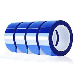 4 Rolls 20mm x16m(52FT) Blue Heat Tape High Temperature Heat Resistant Tape Heat Transfer Tape for Heat Sublimation Press Vinyl,No Residue For Sale Wholesale Pice