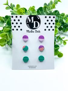 3 Pack Studs (#875) Free Shipping Popular