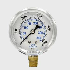 Pressure Gauge 5k-PSI & 10k-PSI Panel Mount or 5k-PSI Bottom Mount Outlet Recommend