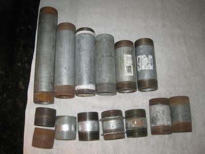 (14) Piece Assortment 2" Pipe Nipples Outlet Finishline