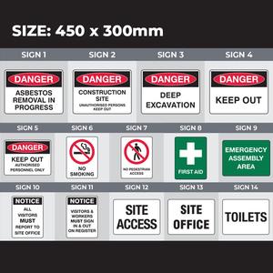 Safety Signage - Size 450 x 300mm Buy Cheap Countdown Package