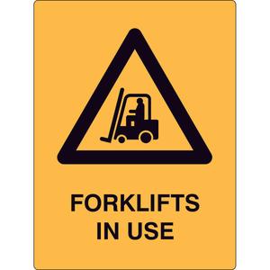 Safety Sign - BEWARE - Forklifts in use Outlet Locations Cheap Online