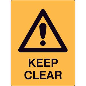 Safety Sign - BEWARE - Keep clear Wide Range Of Online
