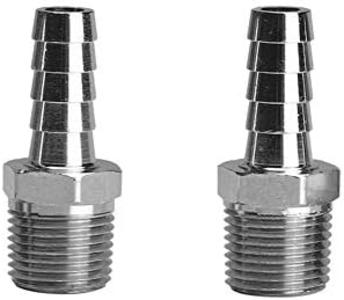 Beduan Stainless Steel 1/4" Hose Barb to 1/2" Male NPT Home Brew Fitting Water Fuel Air (Pack of 2) Footlocker Pictures Cheap Online