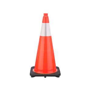 28" JBC Traffic Safety Cone - Orange - 7 Lbs - 6" 3M Reflective Collars Discount Low Pice