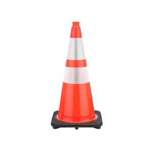 28" JBC Traffic Safety Cone - Orange - 7 Lbs - 6" 4" 3M Reflective Collars Discount Free Shipping