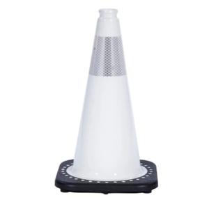18" JBC Traffic Safety Cone - White - 6" 3M Reflective Collars Cheapest Pice Cheap Pice