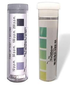 Restaurant Sanitizer Test Kit Combo, 2 x Vials of 100 Strips Each QR5 Quat Sanitizer Test Strips 0-400ppm & Chlorine Test Strips 0-200ppm for Food Service, Bar & Restaurants Supplies by FryOilSaver Co 2025 Online