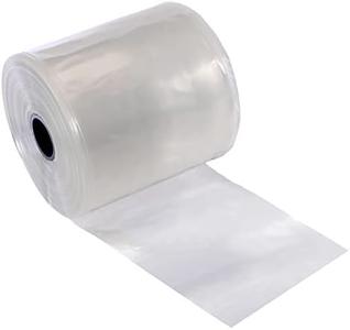 Resilia Lay Flat Poly Tubing - Food-Grade Polyethylene, Custom Poly Bag Packaging Solution, 8 Inches x 500 Feet, 4-Mil Thickness, 1 Roll Clearance Visit New