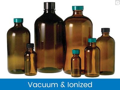 Qorpak Boston Round Bottles - Amber, Vacuum & Ionized 48/Case - GLC-07997 Discount Choice