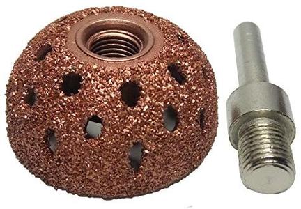 Tire Buffing Wheels 1.5" Dome Buffing Wheel 3/8"-24 Thread w/ Adapter Huge Surprise Cheap Pice