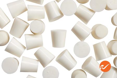 #3 White Silicone Rubber Stoppers Free Shipping Low Cost
