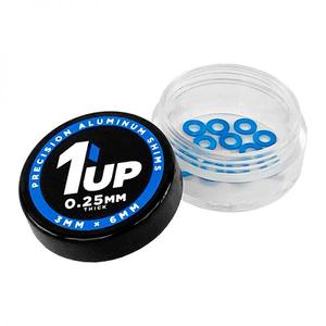 1UP Racing 3x6x0.25mm Precision Aluminum Shims, 1UP Blue, (12 pcs) 1UP80311 Best Sale For Sale