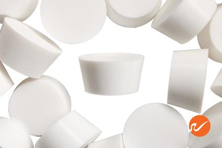 #10 White Silicone Rubber Stoppers Sale Best Sale