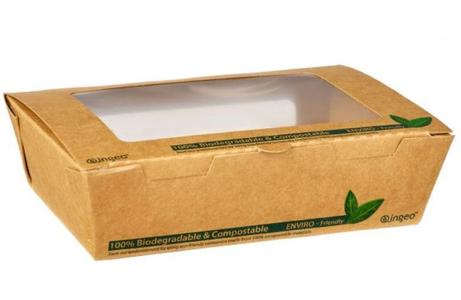 1200ml Kraft Window Salad Boxes (50) Quality Free Shipping