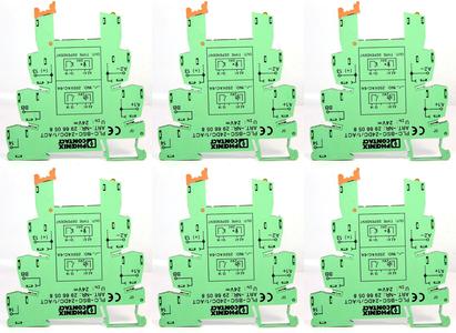 *6Pcs* Of Phoenix Contact Solid State Relay W/ Terminal Block 2961121 2966058 24V DC Sale In China