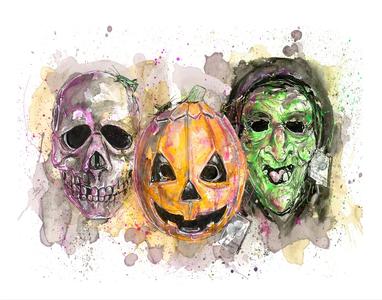 AAB-Halloween 3 Masks - 11x14 (1013) Genuine Cheap Pice