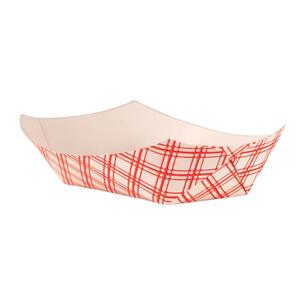 ( PACKS) 1LB PAPER - FOOD TRAYS - RED& WHITE #100 PLAS 250 PCS PER PACK (4X250PCS PER CASE) 1000CT #261 Official Site For Sale
