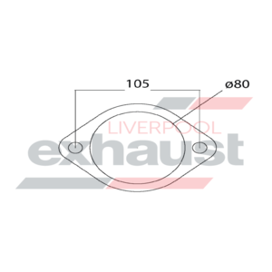 Hurricane - 2 Bolt Flange With 80mm Port Cheap Very Cheap