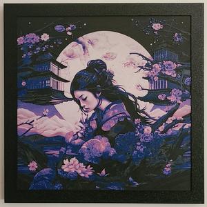 Under a Blue Moon - Filament Painting Manchester For Sale