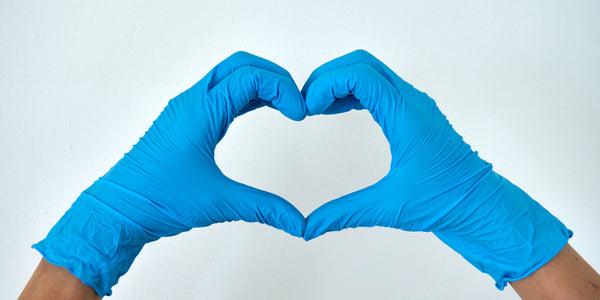 BLUE Nitrile Medical Examination Gloves - No Powder - BOX OR CASE Hot Sale