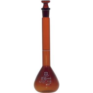 Volumetric Flask Amber SuperGrade 25mL 020070-25 SIBATA Discount Outlet Store