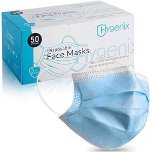 Hygenix 3ply Disposable Face Masks PFE 99% Filter Quality Tested by a US lab (Pack of 50 Pcs) Outlet Good Selling
