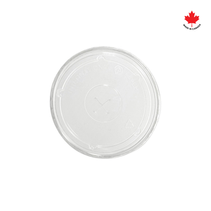 Flat Straw Lid For 10 oz. Recyclable Plastic Cup Choice For Sale