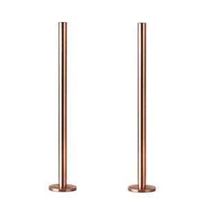 300mm x 15mm Pipe tails with Floor Covers (pair) Antique Copper Free Shipping View