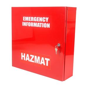 Cabinet Emergency Info Hazmat Red Large Cheap Get To Buy