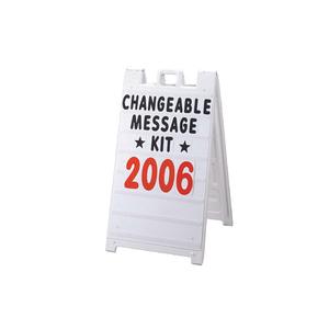 Heavy Duty Barricade Stand - Heavy Duty Barricade Stands - Changeable Message Kit Outlet New