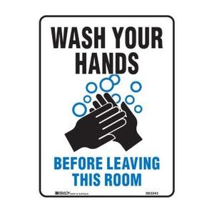 Hygiene And Food Safety Sign - Wash Your Hands Before Leaving This Room Lowest Pice Cheap Pice