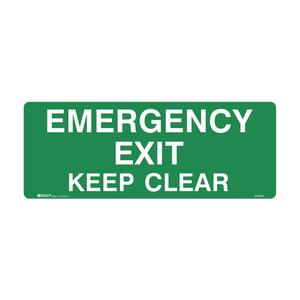 Exit Sign - Emergency Exit Keep Clear Sale Best Sale