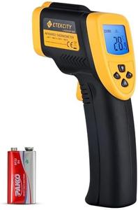 Etekcity Lasergrip 800 Temperature Gun-58 to 1382 with 16:1 DTS Ratio, High Laser Temp IR Tool for Cooking, Grill, Pizza Oven, Griddle, Engine, HVAC, Not for Human, Light Yellow Cost For Sale