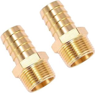 2 Pack Brass Hose Fitting, Adapter, 3/4" Barb x 3/4" NPT Male Pipe Buy Cheap Hot Sale