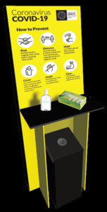 Corrugated Hand Hygiene station Outlet For Nice