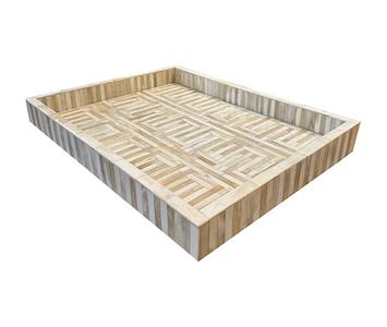 Beige Bone Geometric Tray Hot Sale Cheap Pice