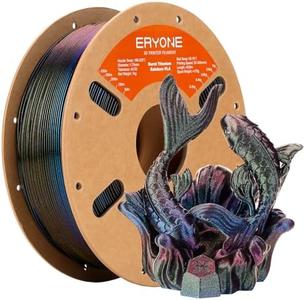 ERYONE Burnt Titanium Rainbow PLA Filament 3D Printer 1.75mm /-0.03mm, 1kg(2.2LBS)/Spool, Galactic (Green & Blue & Rose Red) Outlet 2025
