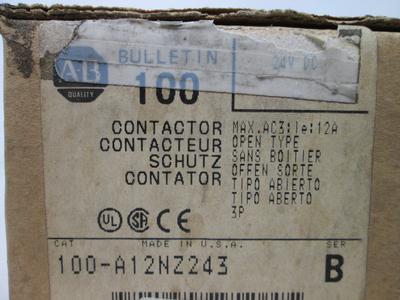 Allen Bradley via TCS 100A12NZ243 Ser. B NSFP (BR/WH) 100 A12NZ24 3 Buy Cheap Fashion Style