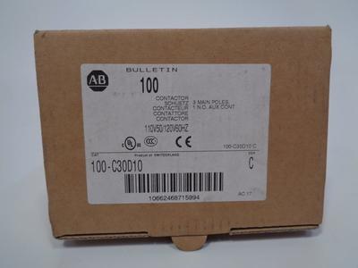 Allen Bradley via TCS 100C30D10 Ser. C NSFP (BR/WH) 100 C30D10 Original For Sale