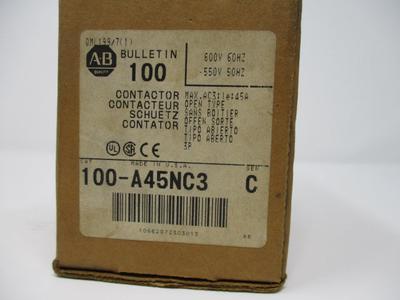 Allen Bradley via TCS 100A45NC3 Ser. C NSFP (BR/WH) 100 A45NC 3 For Nice Cheap Price