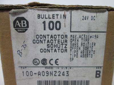 Allen Bradley via TCS 100A09NZ243 Ser. B NSFP (BR/WH) 100 A09NZ24 3 From China Sale Online