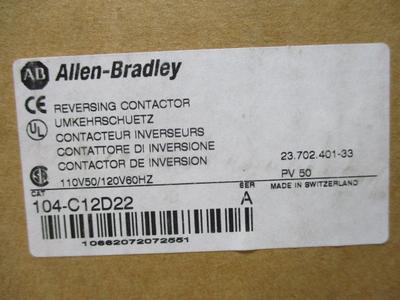 Allen Bradley via TCS 104C12D22 Ser. A NSFP (BR/WH) 104 C12D22 Cheap Sale Amazon