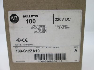 Allen Bradley via TCS 100C12ZA10 Ser. A NSFP (BR/WH) 100 C12ZA10 High Quality For Sale