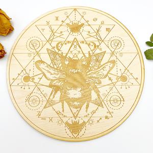 Honey Bee Crystal Grid Cheap Sale Manchester Great Sale